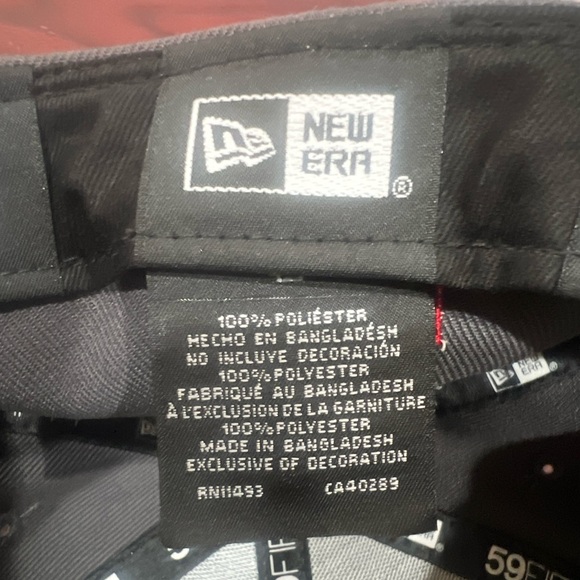 New Era, 59Fifty Fitted Hat, New York Giants, Grey, Black, Blue & Red - Picture 11 of 11